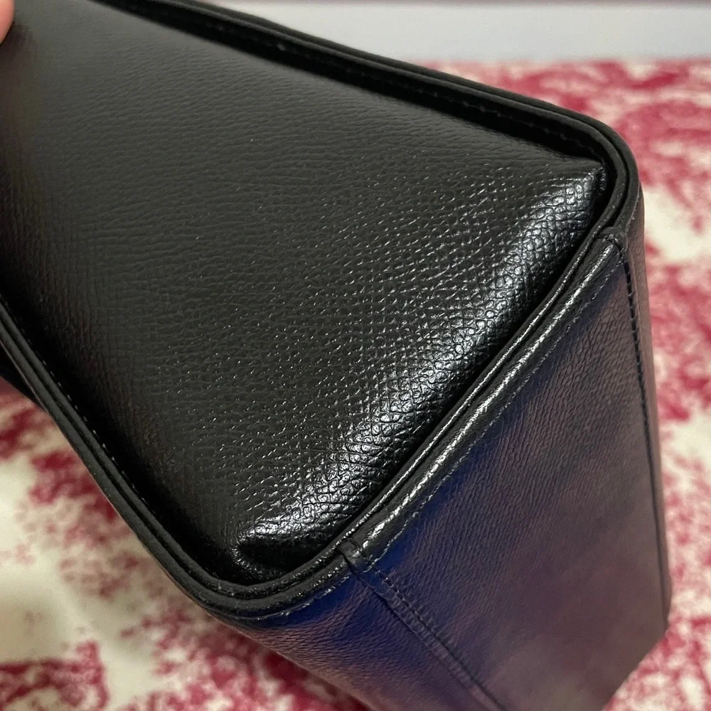 Valentino Garavani Black Crossbody Bag with Gold Accents - Picture 9 of 15